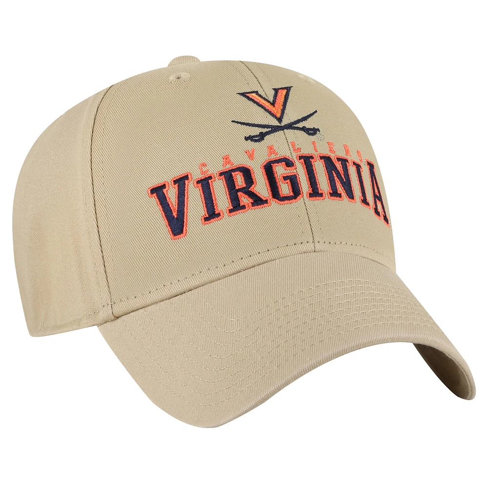 Men's '47 Khaki Virginia Cavaliers Powell MVP Adjustable Hat