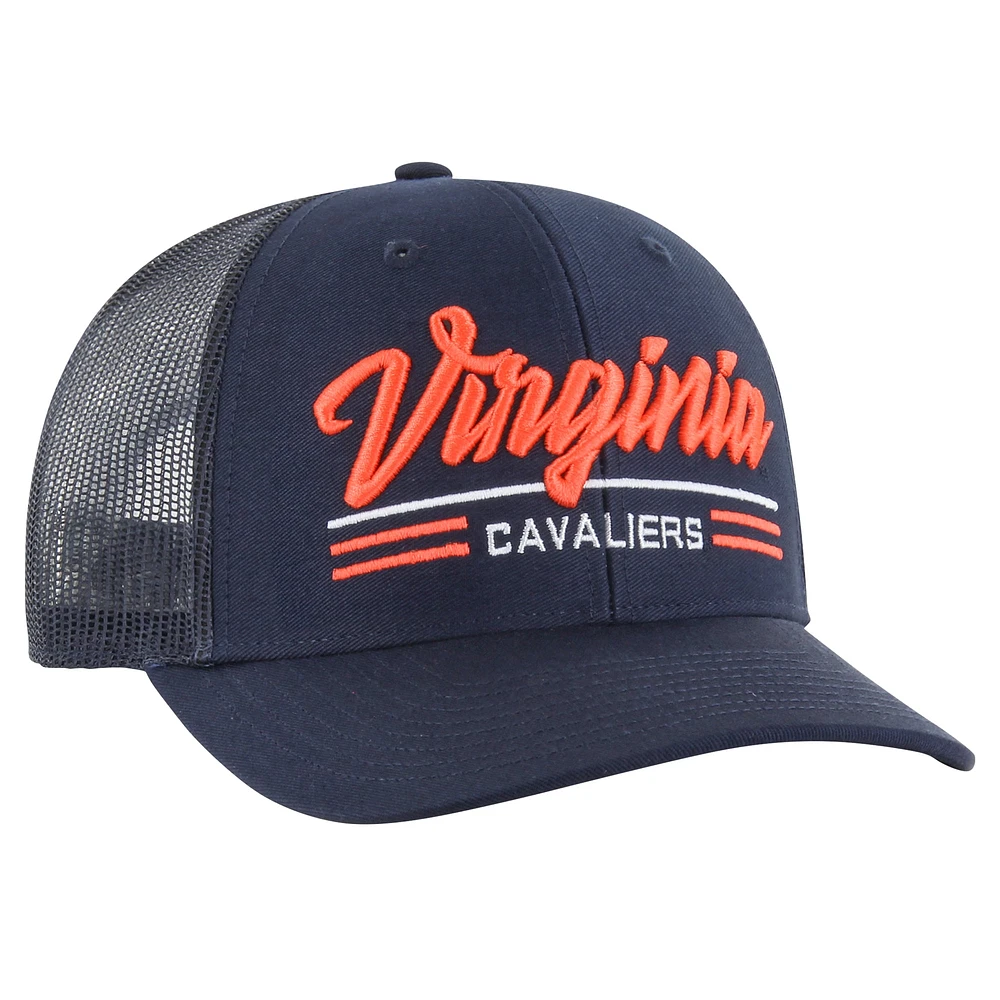 Men's '47 Navy Virginia Cavaliers Garner Trucker Adjustable Hat