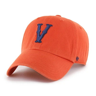 Men's '47 Orange Virginia Cavaliers Vault Clean Up Adjustable Hat