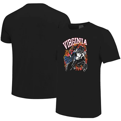T-shirt noir pour hommes des Virginia Cavaliers Legend of Cavalier Hollow Spooky Hoos Comfort Colors