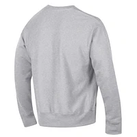 Men's Champion Heather Gray Virginia Cavaliers Vault Late Night Reverse Weave Pullover Sweatshirt