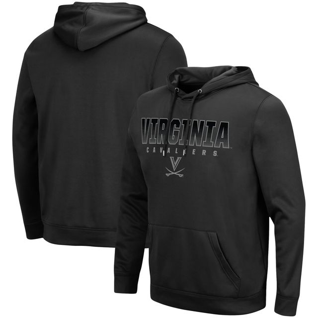 Sweat à capuche noir Colosseum Virginia Cavaliers Blackout 3.0 pour homme