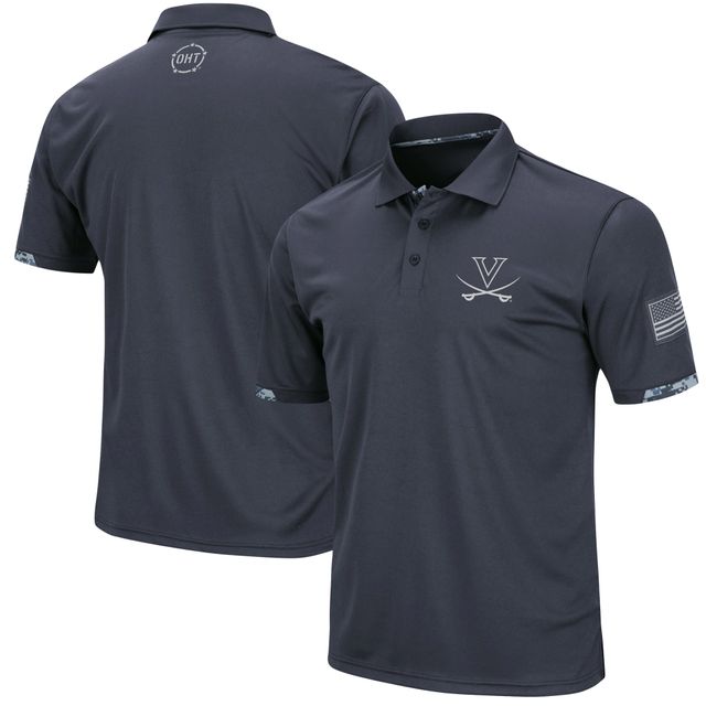 Colosseum Charcoal Virginia Cavaliers OHT Military Appreciation Digital Camo Polo pour homme