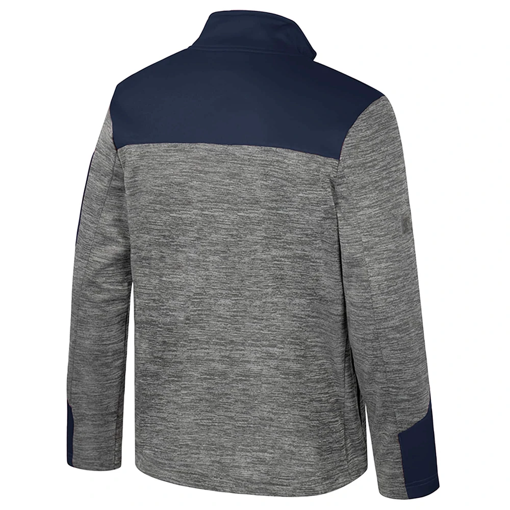 Men's Colosseum  Gray/Navy Virginia Cavaliers Guard Full-Zip Jacket