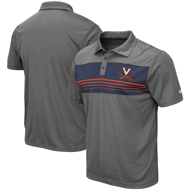 Polo Colosseum anthracite chiné Virginia Cavaliers Wordmark Smithers pour homme