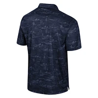 Men's Colosseum Navy Virginia Cavaliers Daly Print Polo