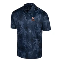 Men's Colosseum Navy Virginia Cavaliers Palms Team Polo