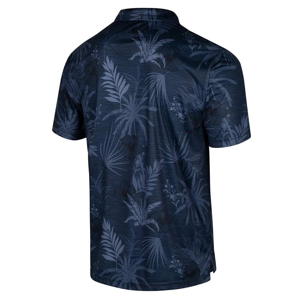Men's Colosseum Navy Virginia Cavaliers Palms Team Polo