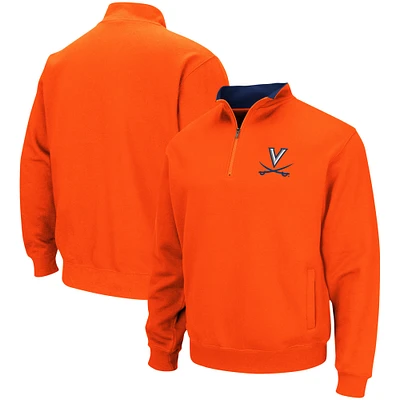 Veste Colosseum Orange Virginia Cavaliers Tortugas Team Logo Quarter-Zip Jacket