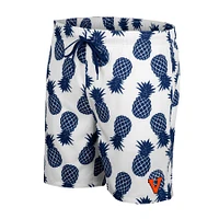 Men's Colosseum White Virginia Cavaliers Pineapples Swim Shorts