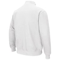 Men's Colosseum White Virginia Cavaliers Tortugas Team Logo Quarter-Zip Jacket