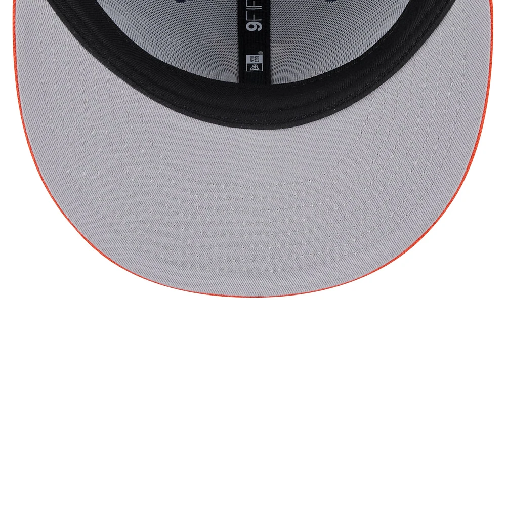 Men's New Era Navy/Orange Virginia Cavaliers Two-Tone 9FIFTY Snapback Hat