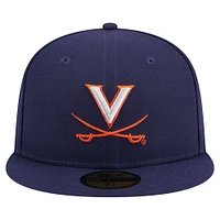 Men's New Era Navy Virginia Cavaliers 59FIFTY Fitted Hat