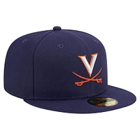 Men's New Era Navy Virginia Cavaliers 59FIFTY Fitted Hat