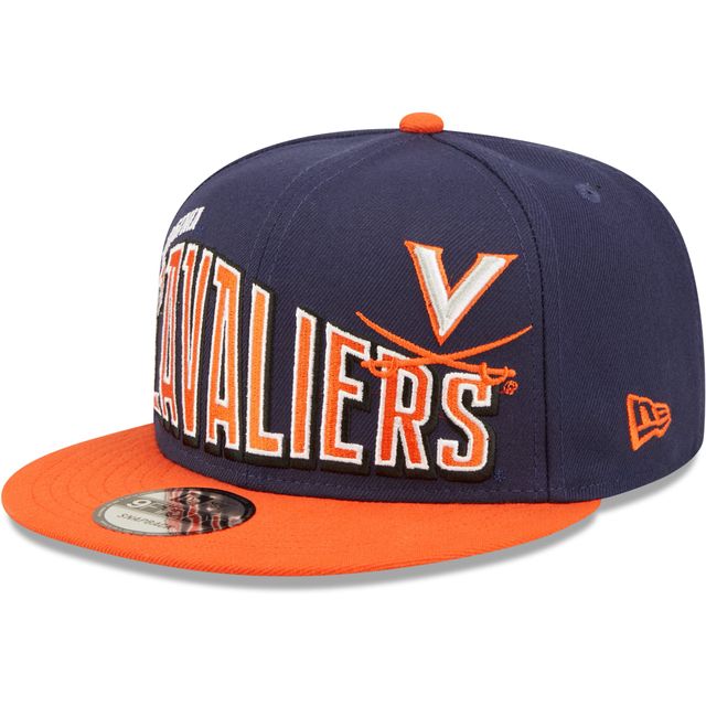 Casquette Snapback 9FIFTY Vintage Wave deux tons bleu marine Virginia Cavaliers New Era pour homme