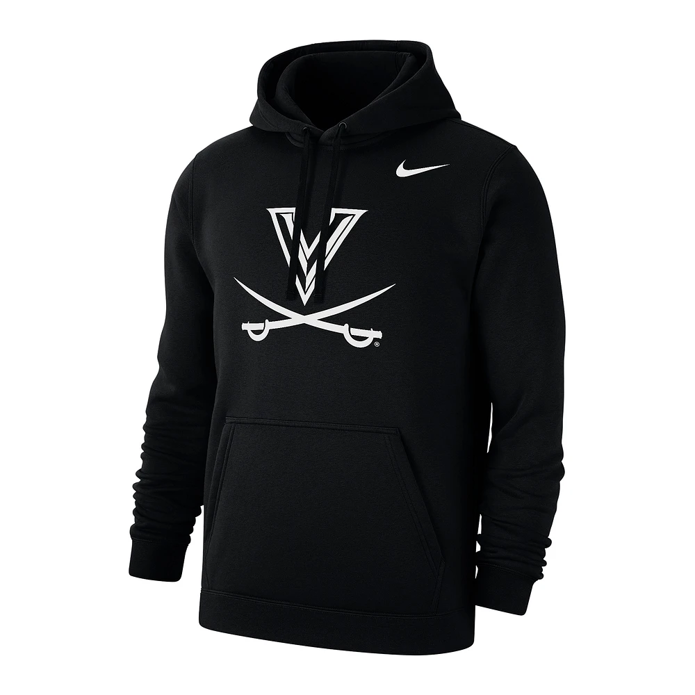 Men's Nike Black Virginia Cavaliers Primary Club Fleece Pullover Hoodie