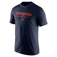 Men's Nike  Navy Virginia Cavaliers 2023 Sideline Performance T-Shirt