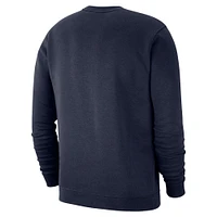 Men's Nike Navy Virginia Cavaliers Arched Logo Club Fleece Pullover Sweatshirt