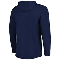 Men's Nike Navy Virginia Cavaliers Performance Long Sleeve Hoodie T-Shirt