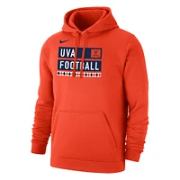 Men's Nike  Orange Virginia Cavaliers Football Fan Pullover Hoodie