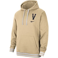Men's Nike  Tan Virginia Cavaliers Campus Retro Fleece Pullover Hoodie