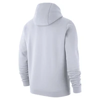 Men's Nike  White Virginia Cavaliers Logo Club Fleece Pullover Hoodie