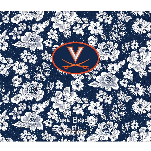 Vera Bradley x Tervis Virginia Cavaliers 24 oz. Bouteille à large ouverture avec couvercle de luxe