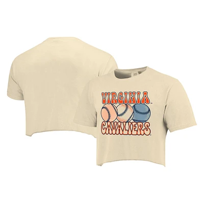 T-shirt court de baseball aux couleurs confortables des Virginia Cavaliers pour femmes