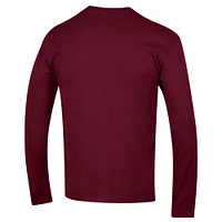 Men's Champion  Maroon Virginia Tech Hokies Arch Over Logo Long Sleeve T-Shirt