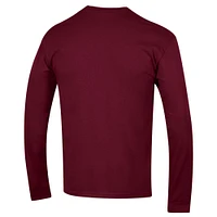 Men's Champion  Maroon Virginia Tech Hokies Basic Arch Long Sleeve T-Shirt