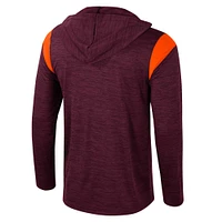 Men's Colosseum Maroon Virginia Tech Hokies Dozer Half-Zip Windshirt