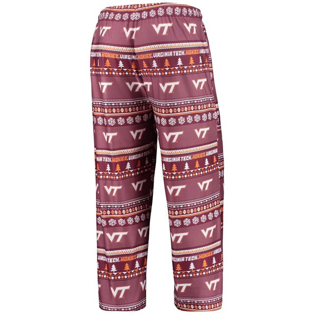 Concepts Sport Virginia Tech Hokies Ugly Sweater T-shirt et pantalon à manches longues pour homme