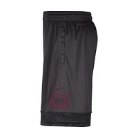 Short Virginia Tech Hokies Performance Fast Break de Nike pour homme, anthracite