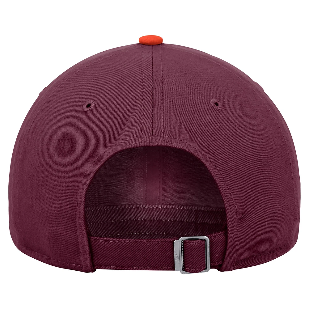 Men's Nike Maroon Virginia Tech Hokies Colorblock Club Adjustable Hat