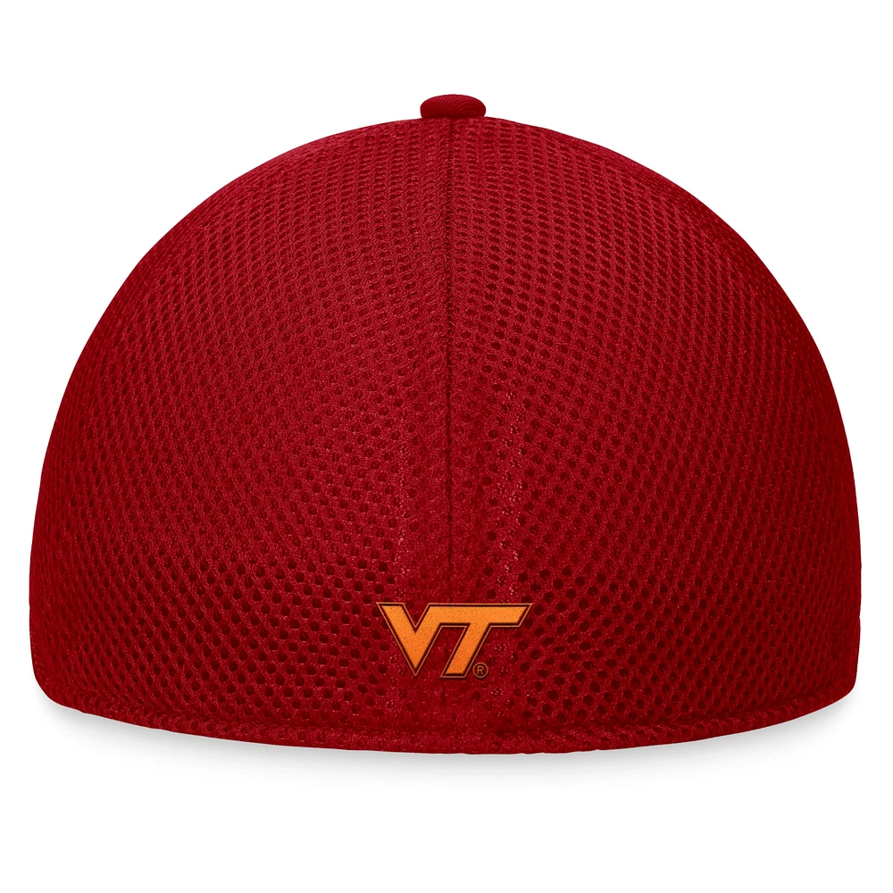 Men's Top of the World Maroon Virginia Tech Hokies Spacer Flex Hat