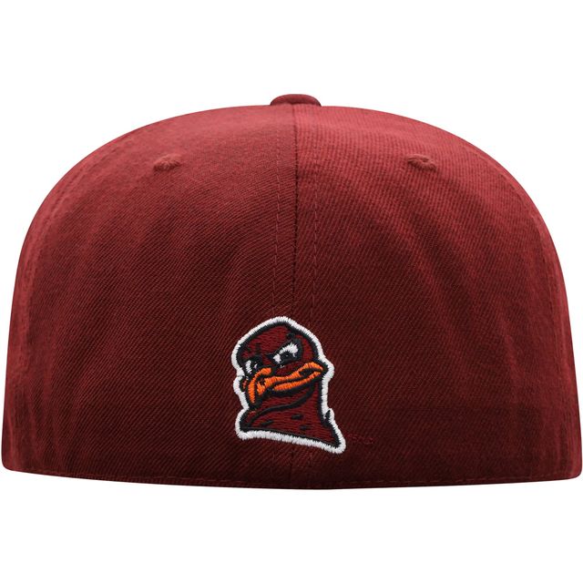 Chapeau ajusté couleur marron Virginia Tech Hokies pour hommes Top of the World