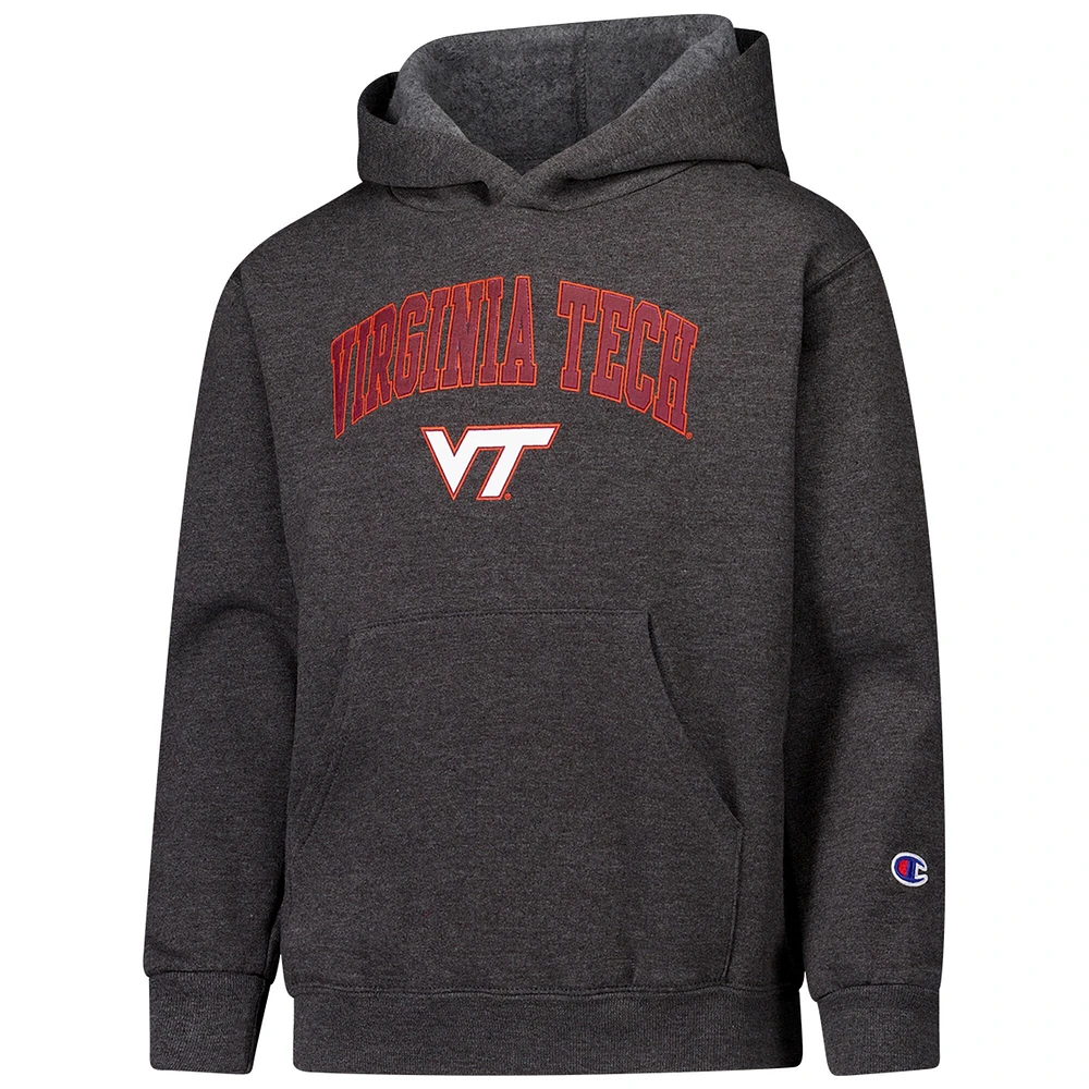 Youth Champion Charcoal Virginia Tech Hokies Campus Pullover Hoodie