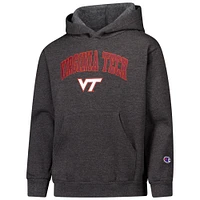 Youth Champion Charcoal Virginia Tech Hokies Campus Pullover Hoodie