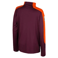 Youth Colosseum  Maroon Virginia Tech Hokies OHT Military Appreciation Cyclone Quarter-Zip Windshirt