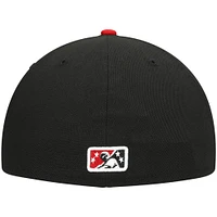 Men's New Era Black Visalia Rawhide Authentic Collection Team Home 59FIFTY Fitted Hat