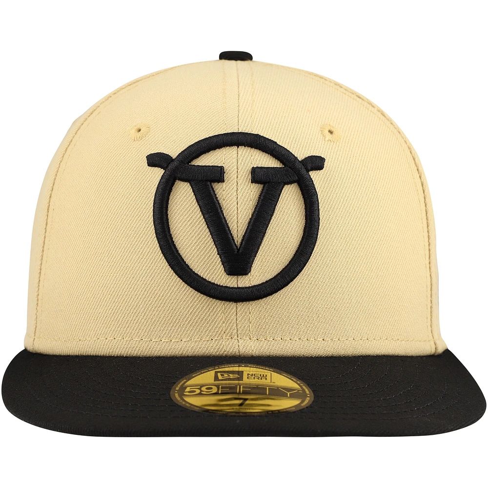 Men's New Era Cream Visalia Rawhide Authentic Collection 59FIFTY Fitted Hat