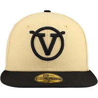 Men's New Era Cream Visalia Rawhide Authentic Collection 59FIFTY Fitted Hat