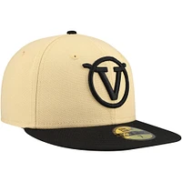 Men's New Era Cream Visalia Rawhide Authentic Collection 59FIFTY Fitted Hat