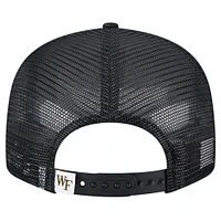 Men's New Era Black Wake Forest Demon Deacons 9FIFTY Trucker Snapback Hat