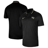 Men's Nike  Black Wake Forest Demon Deacons 2023 Sideline Coaches Performance Polo