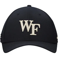 Men's Nike Black Wake Forest Demon Deacons 2024 Sideline Rise Swoosh Flex Hat