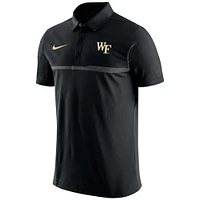 Men's Nike Black Wake Forest Demon Deacons Coaches Performance Polo