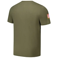 Men's Nike  Olive Wake Forest Demon Deacons 2024 Military Appreciation Performance T-Shirt