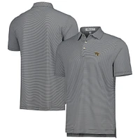 Polo en jersey rayé Performance Peter Millar Black Wake Forest Demon Deacons Jubilee pour homme