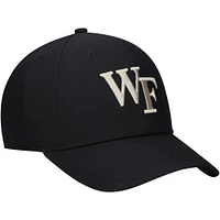 Youth Nike Black Wake Forest Demon Deacons 2024 Sideline Club Adjustable Hat